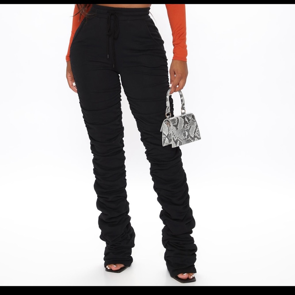 stacked pants